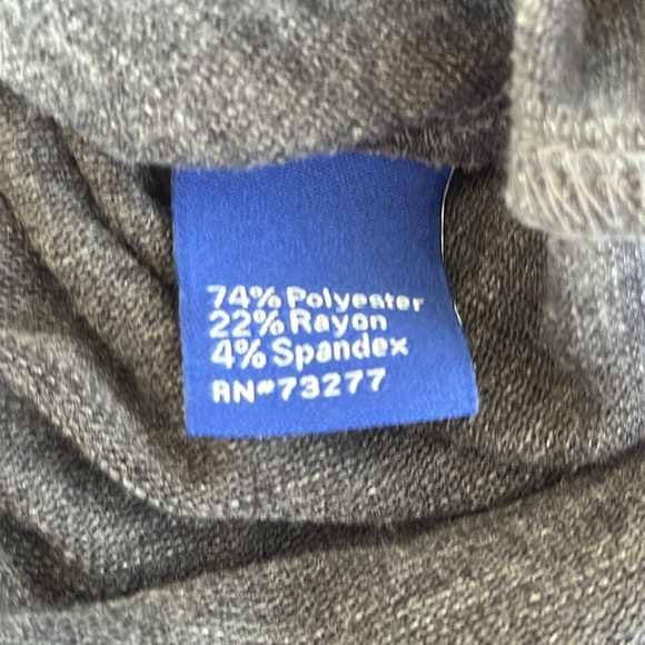 Apt. 9 charcoal gray heather long sleeve high-low top, size S - Picture 8 of 9